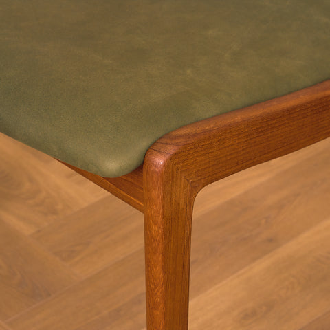Danish dining chairs in teak by Henning Kjaernulf for Korup Stolefabrik