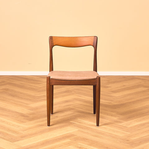 Danish dining chairs in teak and walnut by Arne Vodder for Vamo Søderborg