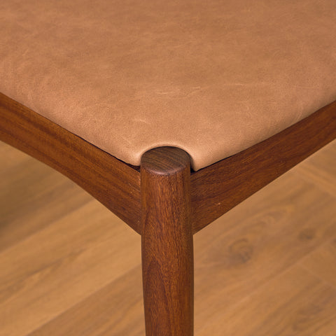 Danish dining chairs in teak and walnut by Arne Vodder for Vamo Søderborg