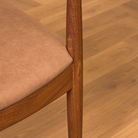 Danish dining chairs in teak and walnut by Arne Vodder for Vamo Søderborg
