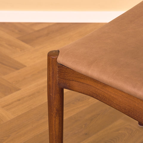Danish dining chairs in teak and walnut by Arne Vodder for Vamo Søderborg