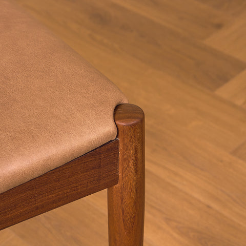 Danish dining chairs in teak and walnut by Arne Vodder for Vamo Søderborg