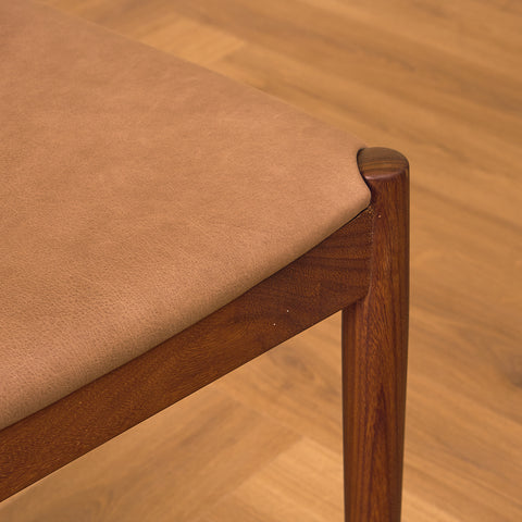 Danish dining chairs in teak and walnut by Arne Vodder for Vamo Søderborg
