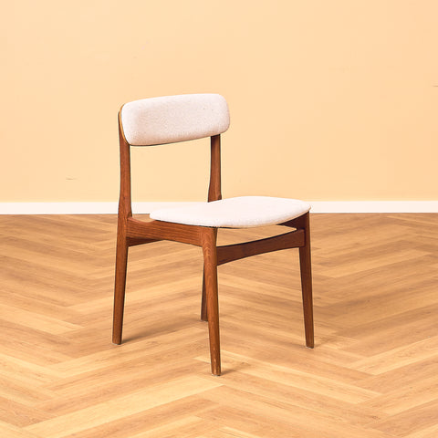 Danish dining chairs in teak by B. Rasmussen for Thorso Møbelfabrik