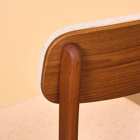 Danish dining chairs in teak by B. Rasmussen for Thorso Møbelfabrik