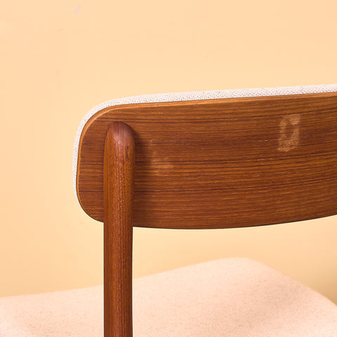 Danish dining chairs in teak by B. Rasmussen for Thorso Møbelfabrik
