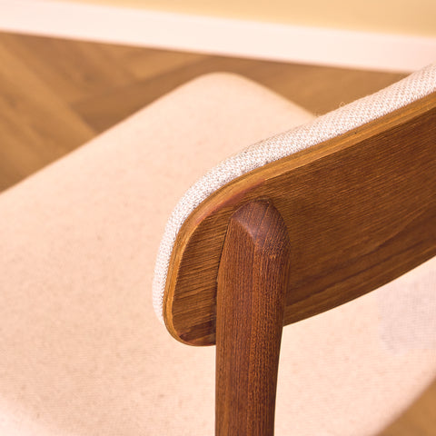 Danish dining chairs in teak by B. Rasmussen for Thorso Møbelfabrik
