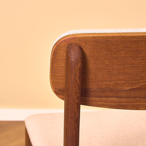 Danish dining chairs in teak by B. Rasmussen for Thorso Møbelfabrik