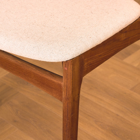 Danish dining chairs in teak by B. Rasmussen for Thorso Møbelfabrik