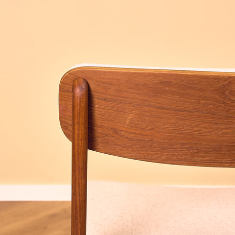 Danish dining chairs in teak by B. Rasmussen for Thorso Møbelfabrik