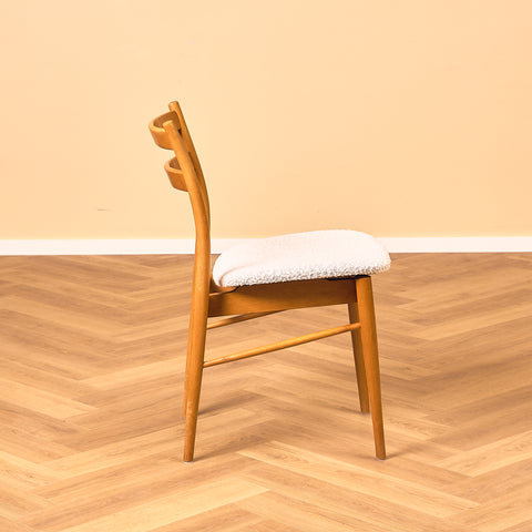 Swedish dining chairs in beech by Åke Terje for IKEA