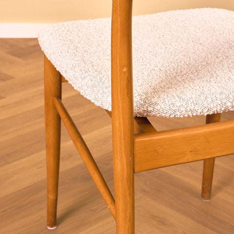 Swedish dining chairs in beech by Åke Terje for IKEA