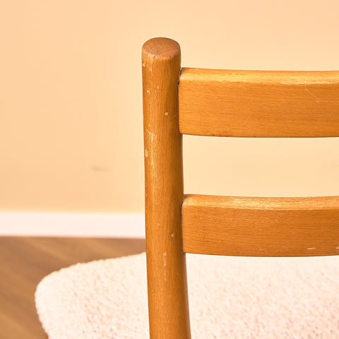 Swedish dining chairs in beech by Åke Terje for IKEA