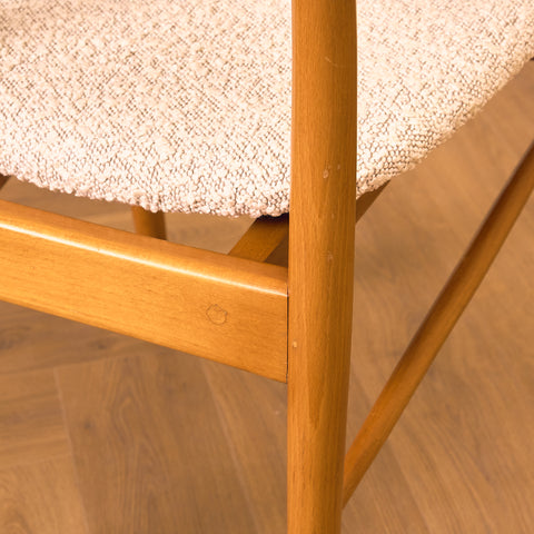 Swedish dining chairs in beech by Åke Terje for IKEA