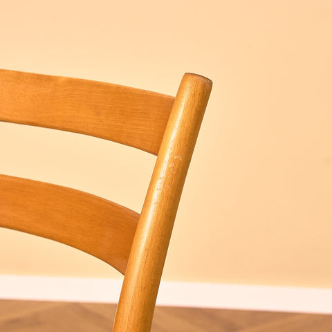 Swedish dining chairs in beech by Åke Terje for IKEA