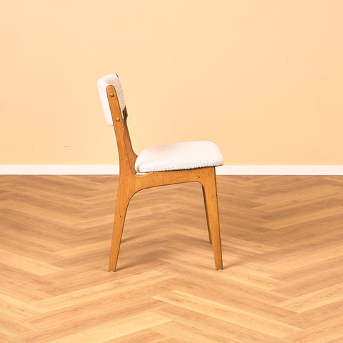 Danish set of 4 dining chairs in solid oak by Erik Buch