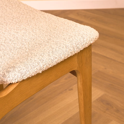 Danish set of 4 dining chairs in solid oak by Erik Buch