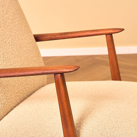 Swedish armchairs in beech by Diö Slöjd Möbler