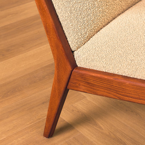 Swedish armchairs in beech by Diö Slöjd Möbler