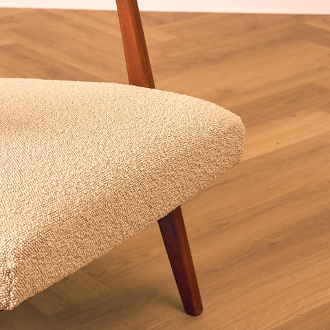 Swedish armchairs in beech by Diö Slöjd Möbler