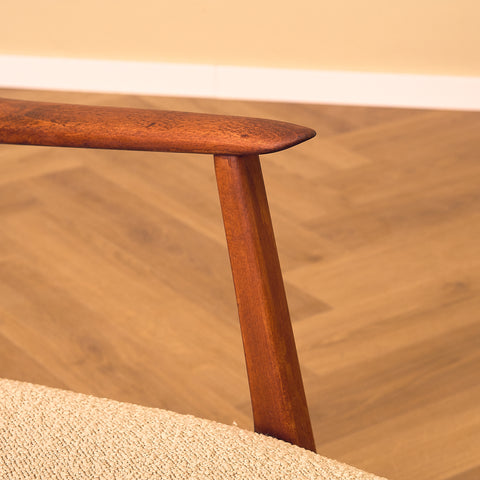 Swedish armchairs in beech by Diö Slöjd Möbler