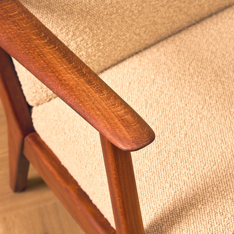 Swedish armchairs in beech by Diö Slöjd Möbler