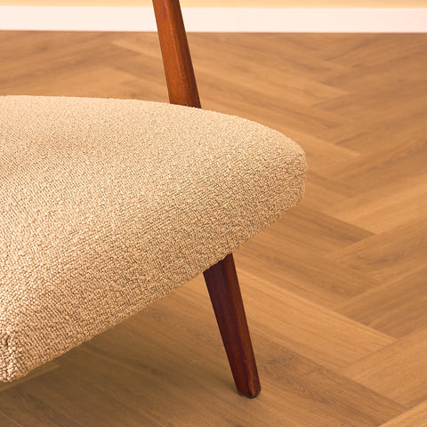 Swedish armchairs in beech by Diö Slöjd Möbler