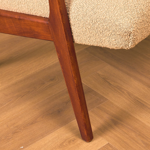 Swedish armchairs in beech by Diö Slöjd Möbler