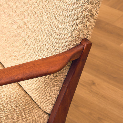 Swedish armchairs in beech by Diö Slöjd Möbler