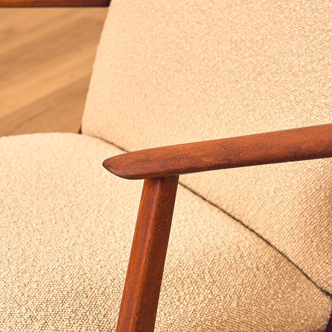 Swedish armchairs in beech by Diö Slöjd Möbler