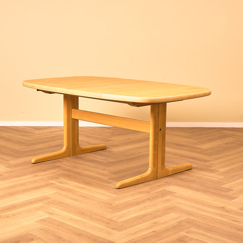 Danish dining table in beech by Skovby Møblefabrik