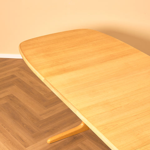 Danish dining table in beech by Skovby Møblefabrik