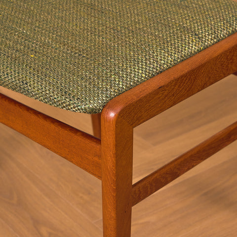 Swedish dining chairs in solid teak by Ulferts
