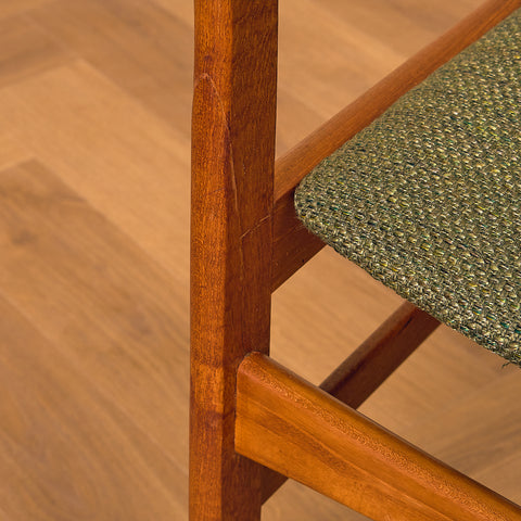 Swedish dining chairs in solid teak by Ulferts