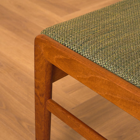Swedish dining chairs in solid teak by Ulferts