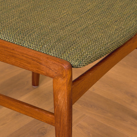 Swedish dining chairs in solid teak by Ulferts
