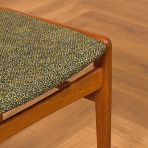 Swedish dining chairs in solid teak by Ulferts
