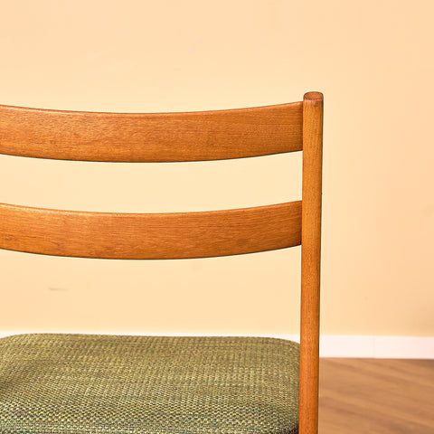 Swedish dining chairs in solid teak by Ulferts