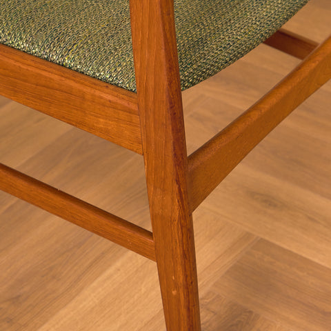 Swedish dining chairs in solid teak by Ulferts