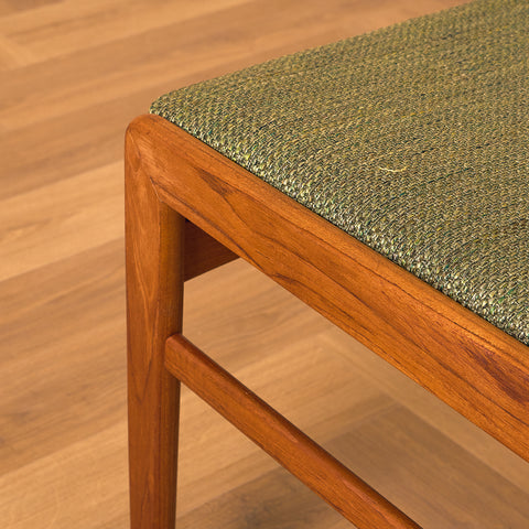 Swedish dining chairs in solid teak by Ulferts