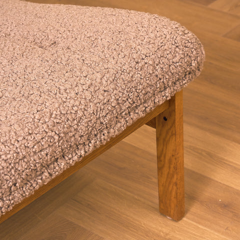 Danish armchairs/lounge chairs in solid oak by Ole Knudsen for France & Son