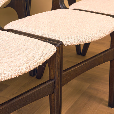 Danish dining chairs in smoked oak by Erik Buch for Anderstrup Møbelfabrik, model 89