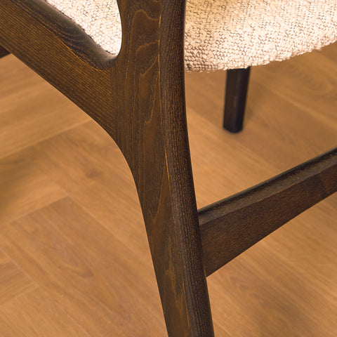 Danish dining chairs in smoked oak by Erik Buch for Anderstrup Møbelfabrik, model 89