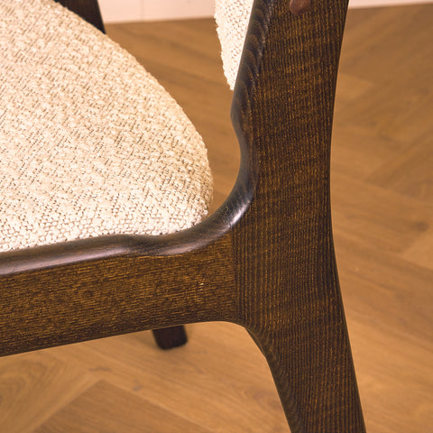 Danish dining chairs in smoked oak by Erik Buch for Anderstrup Møbelfabrik, model 89