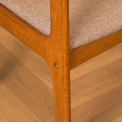 Danish dining chairs in teak by Findahl