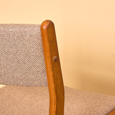 Danish dining chairs in teak by Findahl