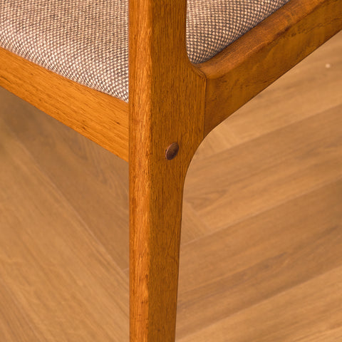 Danish dining chairs in teak by Findahl