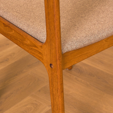 Danish dining chairs in teak by Findahl
