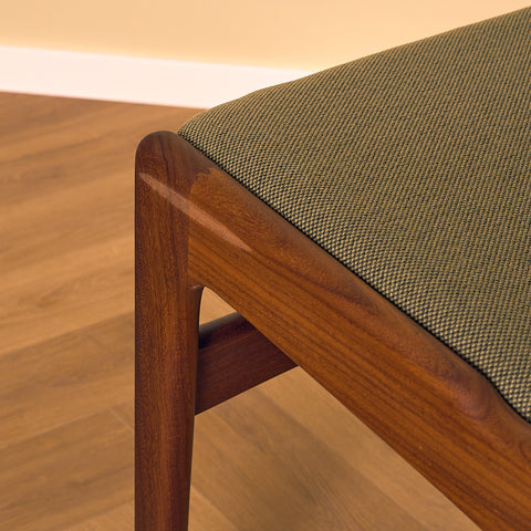 Danish dining chairs in walnut by Erik Buch for Anderstrup Møbelfabrik, model 89