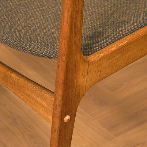 Danish dining chairs in oak by Johannes Andersen for Uldum Mobelfabrk